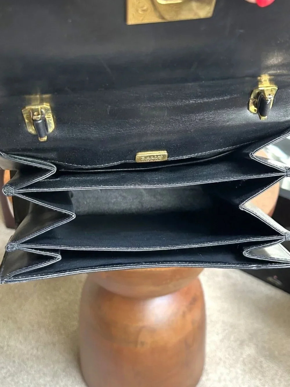 Bally leather top